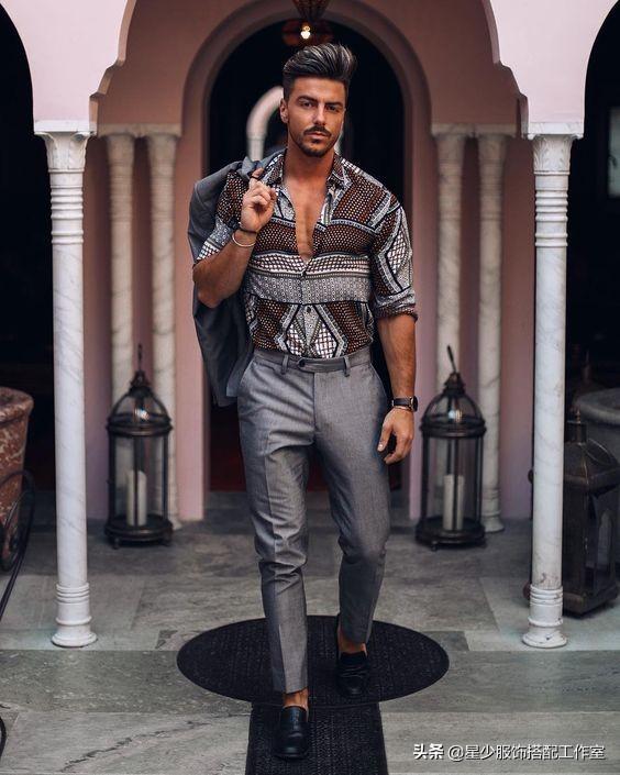 男人穿花衬衫忒骚？5种搭配让你变型男代表