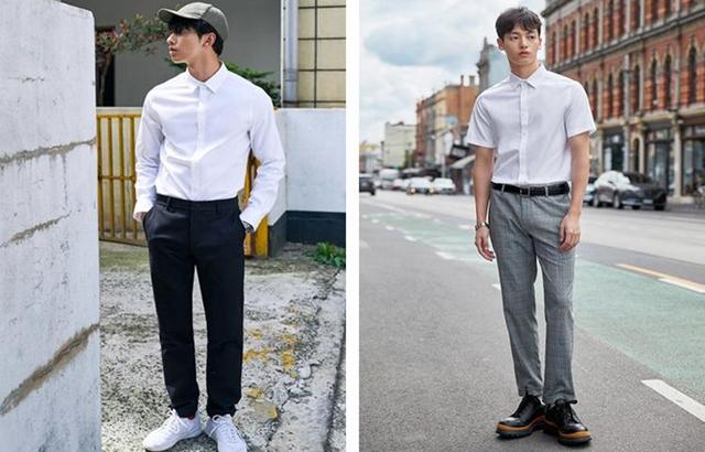 衬衫穿的方法不对,身材再好也白费