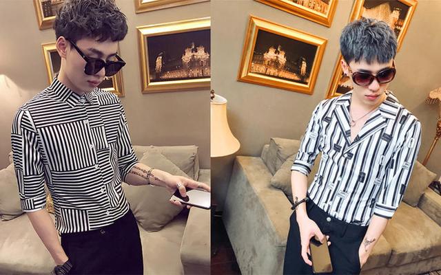 纯色衬衫太单调?条纹为你演绎夏日风情