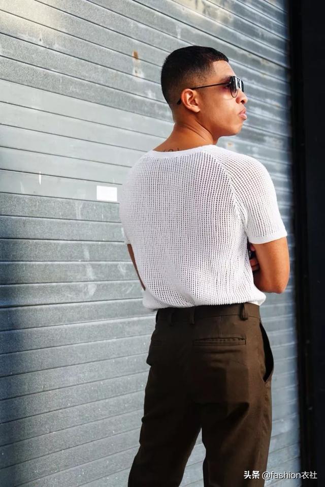 男士,穿针织感上衣,原来这么好看?