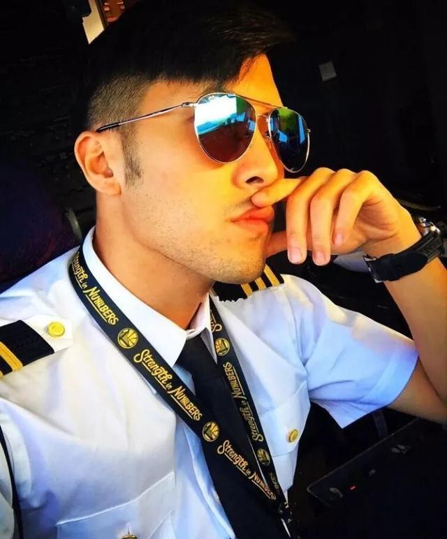 185CM飞行员男人味十足,帅气照片常被盗用