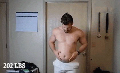 24岁胖小伙,坚持不懈的健身成肌肉男,并记录每天的身体变化