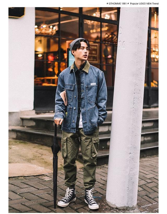 复古与街头结合,这样穿甩别人一条街