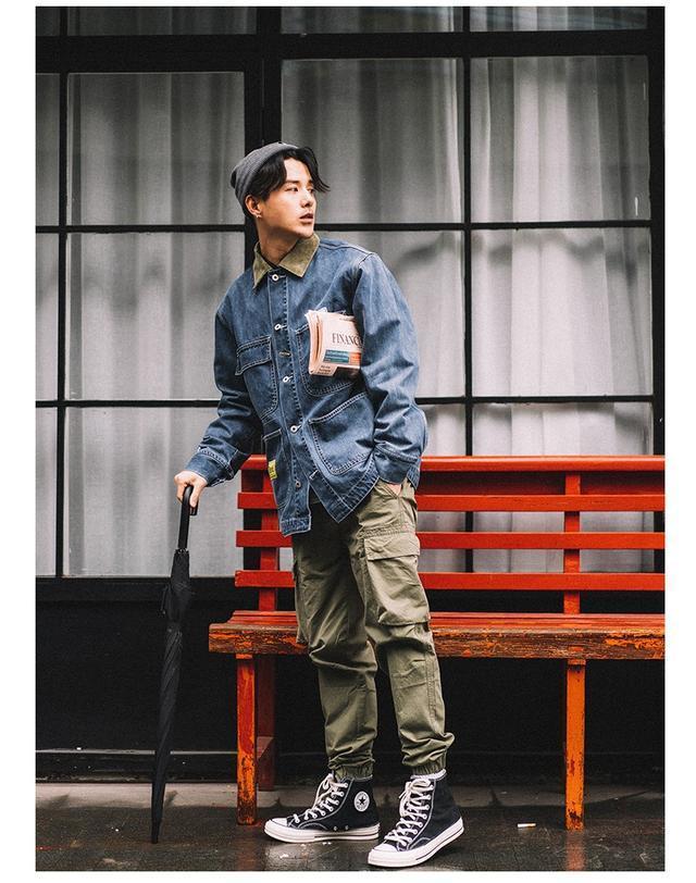 复古与街头结合,这样穿甩别人一条街