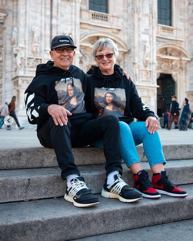 74岁还在追潮流,通过搭配分享,拥有82万粉丝