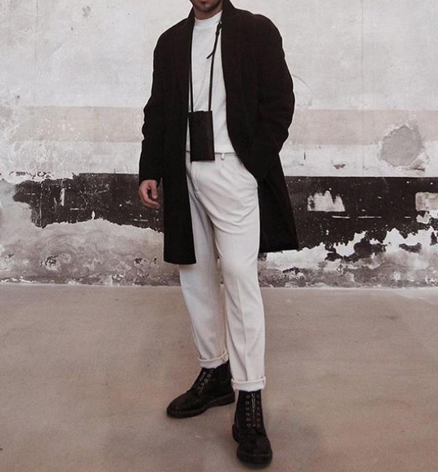 能穿好白色裤子的男人,魅力都不会差!这样穿造型优雅时髦