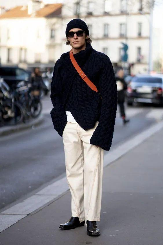 能穿好白色裤子的男人,魅力都不会差!这样穿造型优雅时髦