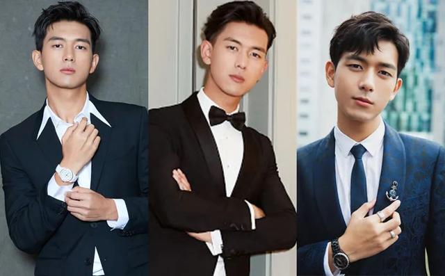 李现帅气造型,三七分发型+西装,绅士范十足