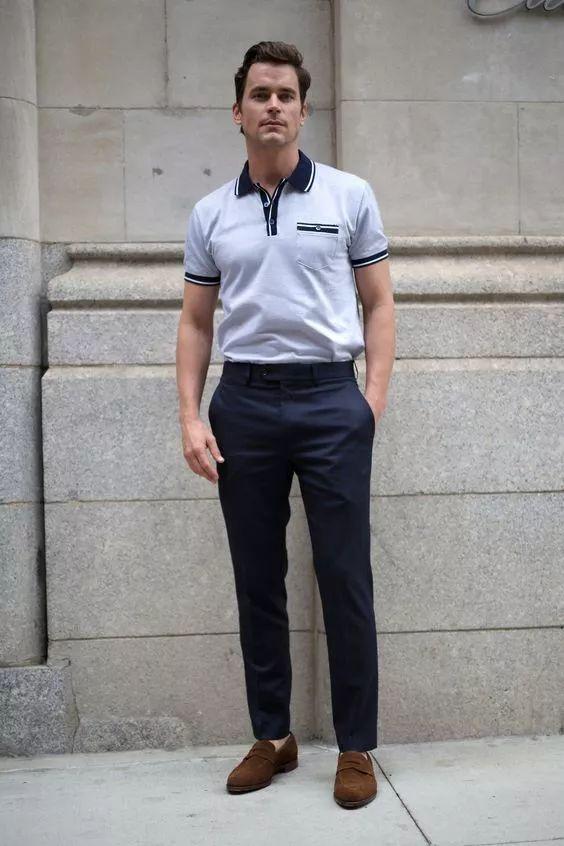 Polo衫这么经典,你却总是穿不好?教你3种搭配模板,照着学就行