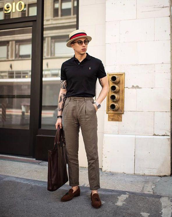 Polo衫这么经典,你却总是穿不好?教你3种搭配模板,照着学就行