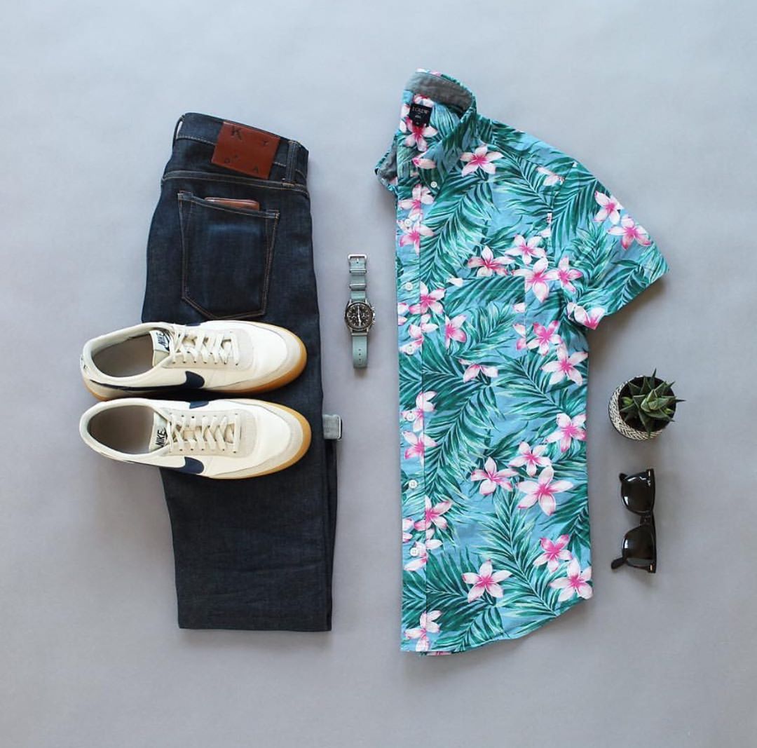 男士穿“花衬衫”个性痞帅,像这6套搭配才好看,尽显潮男气质