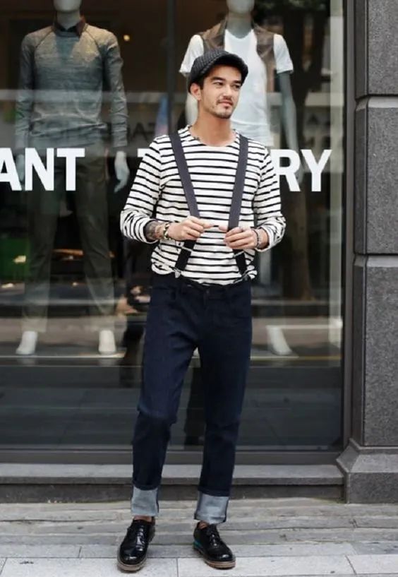 男士穿条纹T恤很小气?那是你对它不了解,这样穿优雅时髦